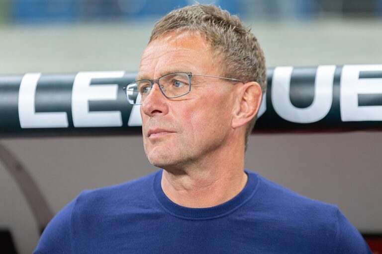 Ralf Rangnick (RB Leipzig, Trainer, head coach) vor dem Spiel; Portrait