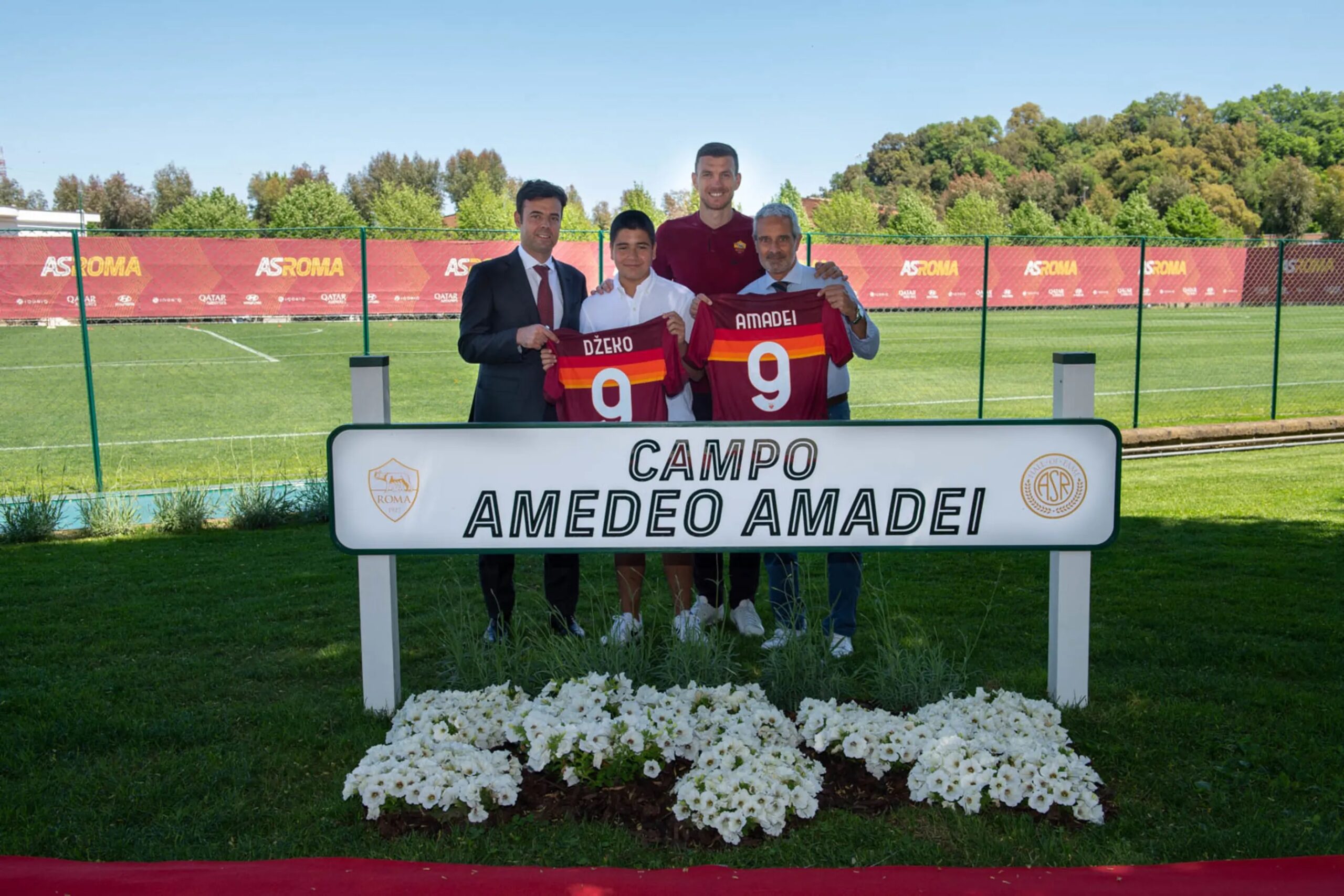 Inaugurado en Trigoria un campo de entrenamiento con el nombre de Amedeo Amadei