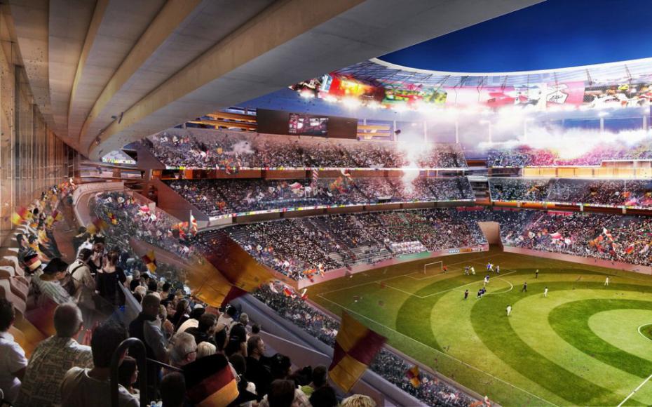 La Roma se mueve oficialmente para la construcción del estadio en Pietralata