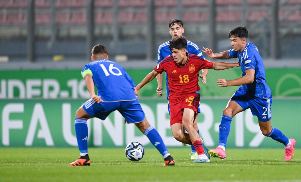 La selección italiana Sub 19 vence a España con Faticanti y Pisilli como protagonistas y estará en la final de la Euro