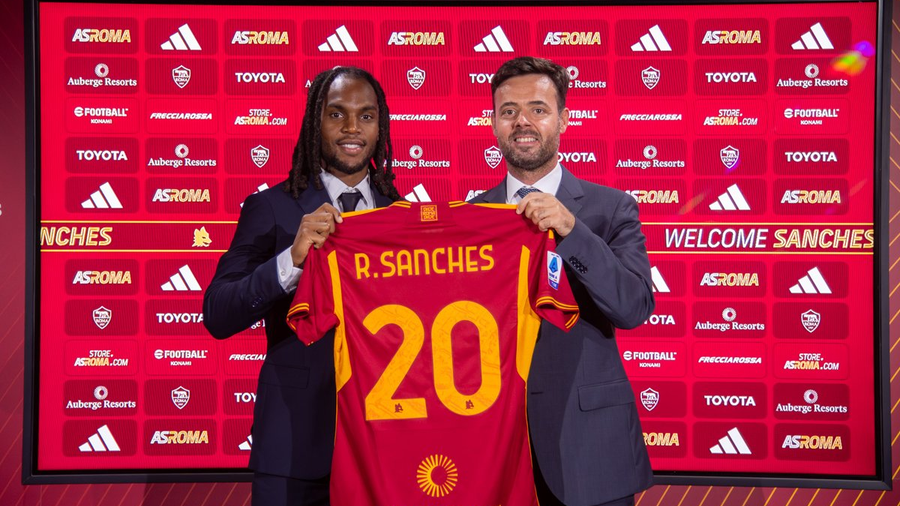 La Roma hace oficial el fichaje de Renato Sanches:»Un honor estar aquí, el proyecto del club me convenció»