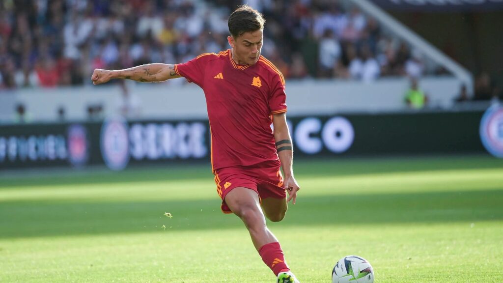 Dybala, Toulouse - Roma | Imagen tomada de la web oficial de la AS Roma