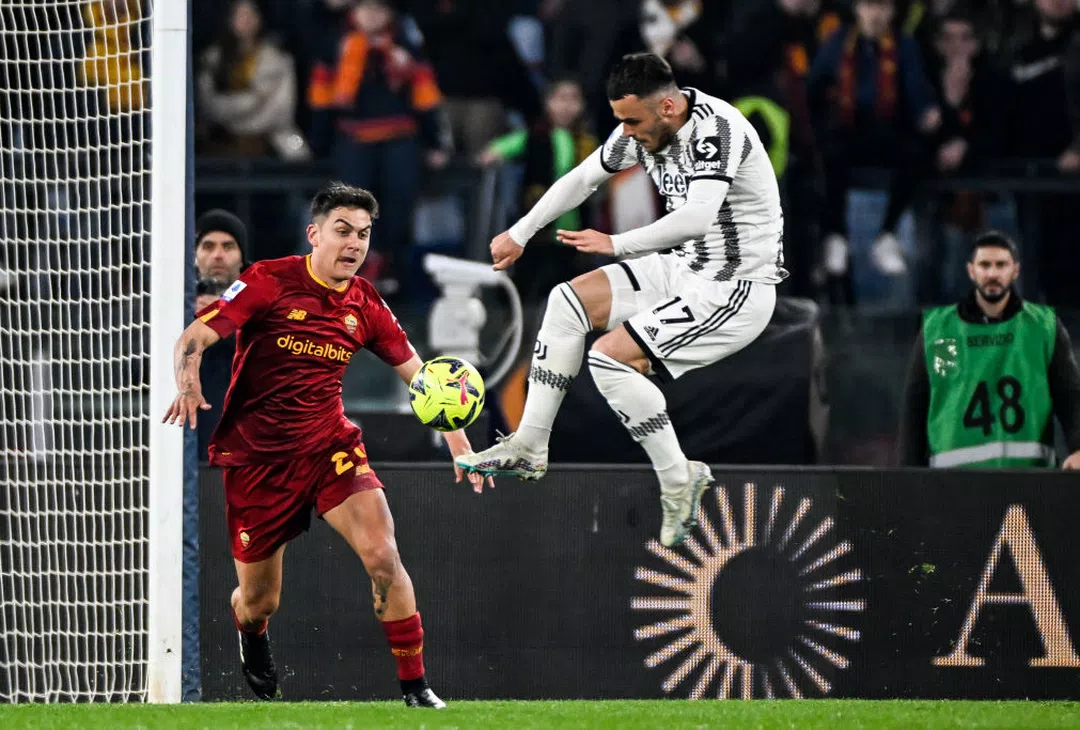 Kostic, Roma-Juventus | Imagen tomada de la web oficial de la AS Roma