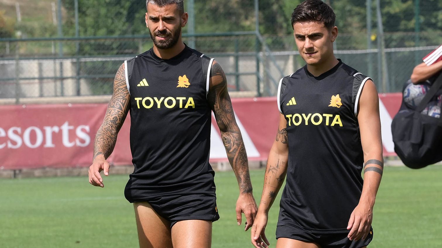 Dybala Spinazzola | Entrenamiento de la Roma | Imagen AS Roma