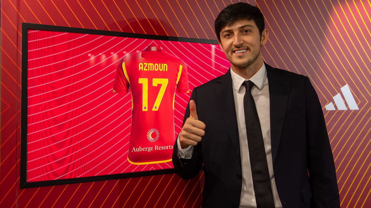 Azmoun | Imagen tomada de la web oficial de la AS Roma