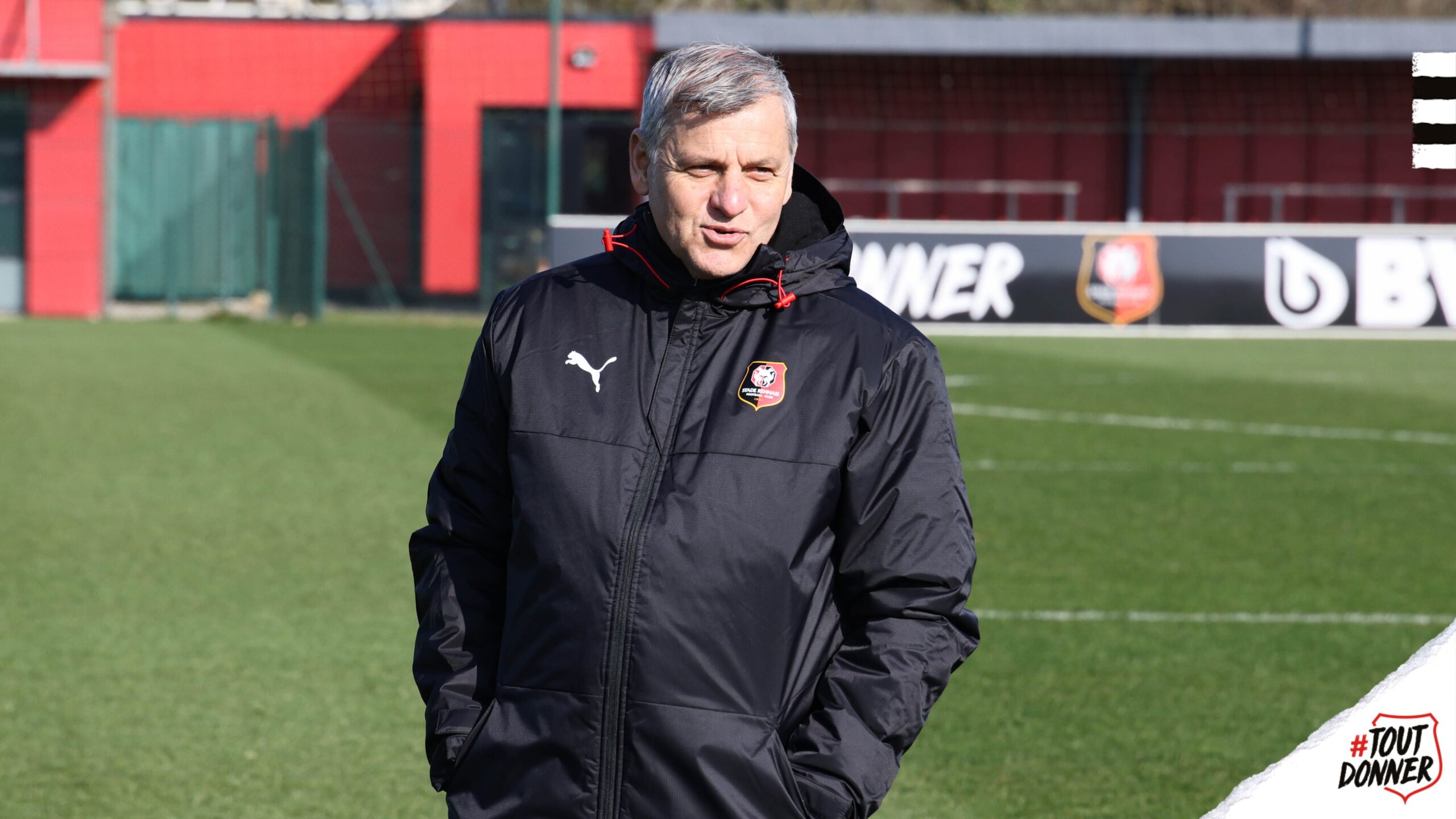 Bruno Genesio | Imagen tomada de la cuenta de twitter del Stade Rennais