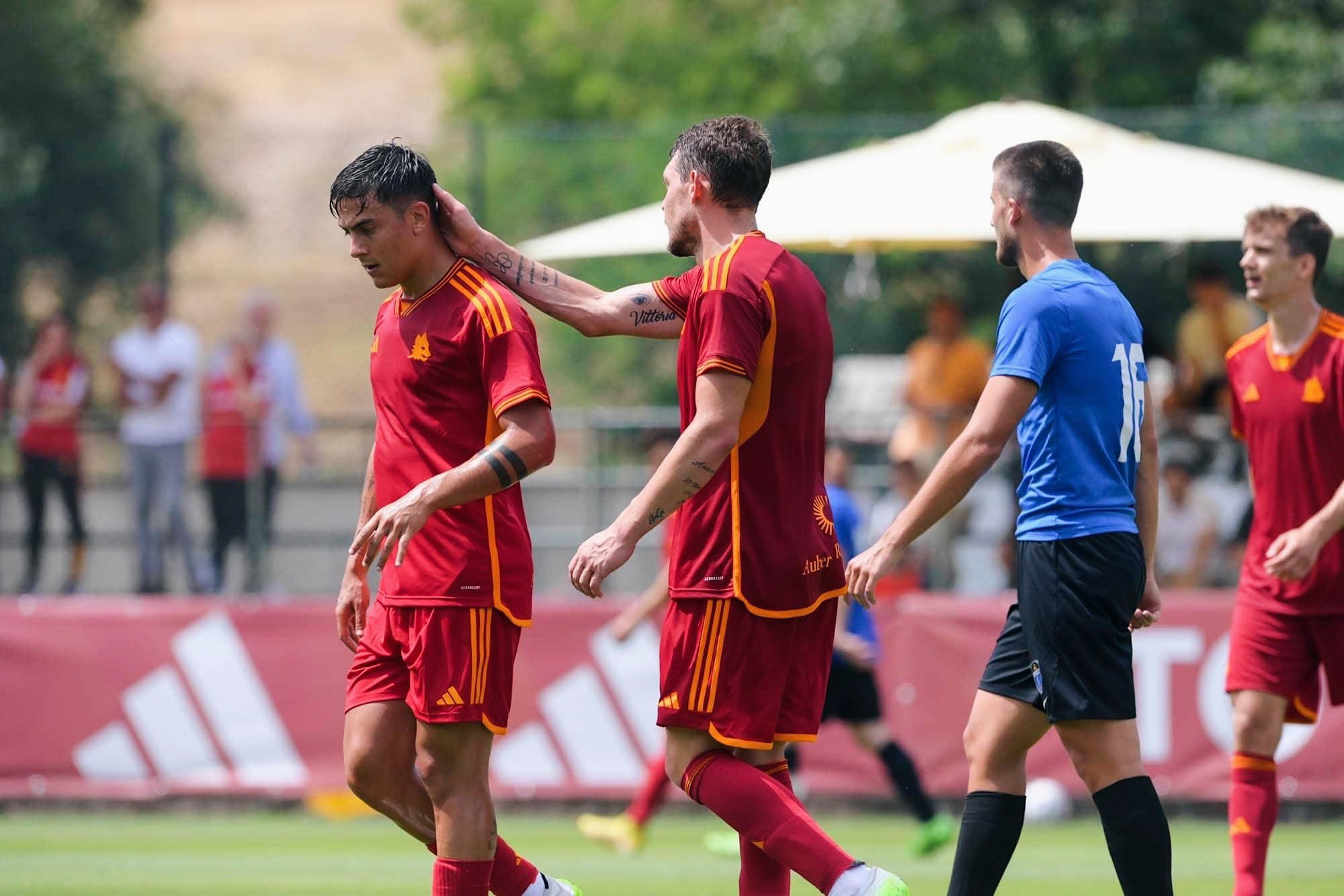 Belotti - Dybala, Trigoria, Imagen tomada de la web oficial de la AS Roma