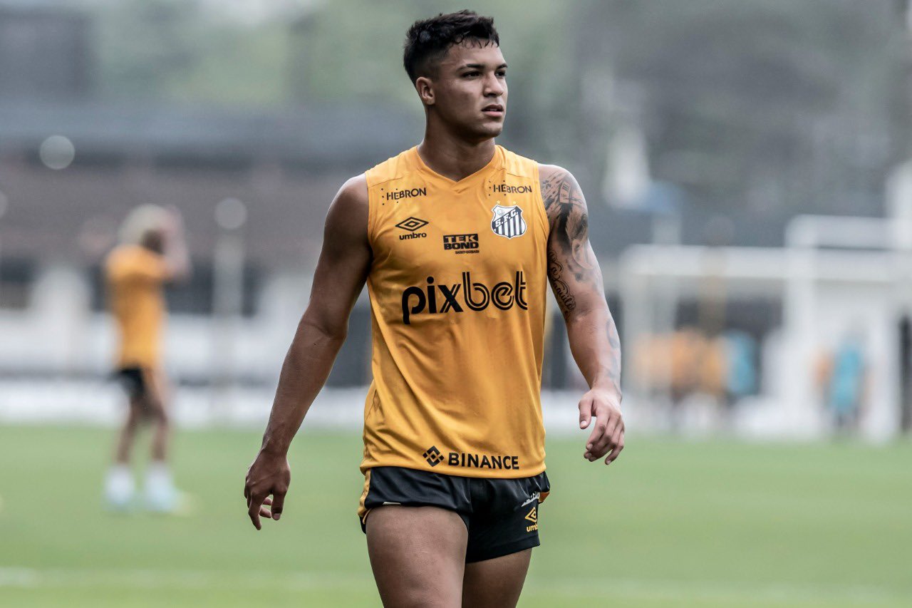 Marcos Leonardo - Santos | Imagen tomada de la cuenta oficial de Twitter de Santos