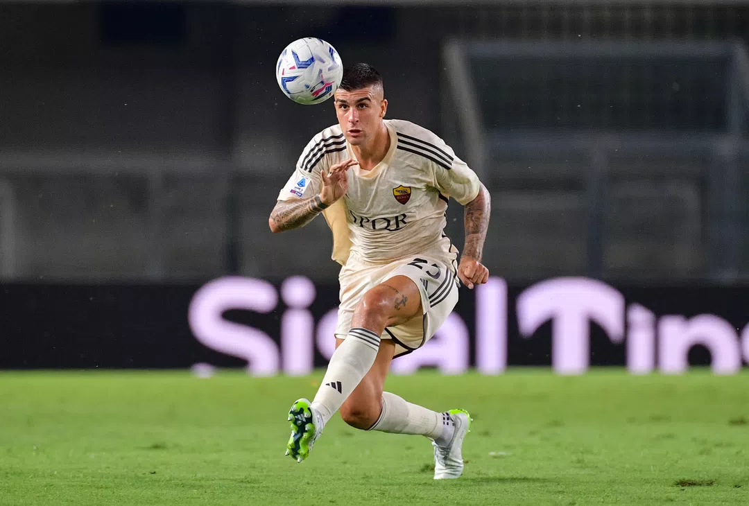 Gianluca Mancini, Verona - Roma | Imagen tomada de la web oficial de la AS Roma