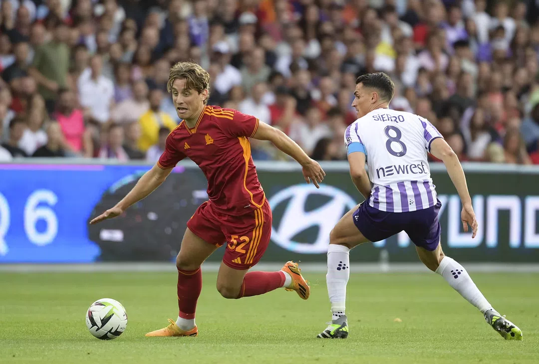 Edoardo Bove | Roma - Toulouse, imagen tomada de la web de la AS Roma