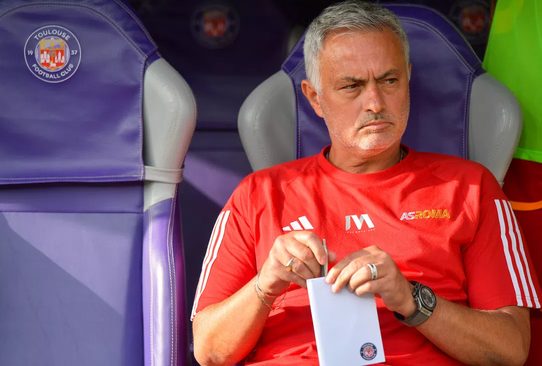 Mourinho, Toulouse - Roma, Imagen tomada de la web oficial de la AS Roma