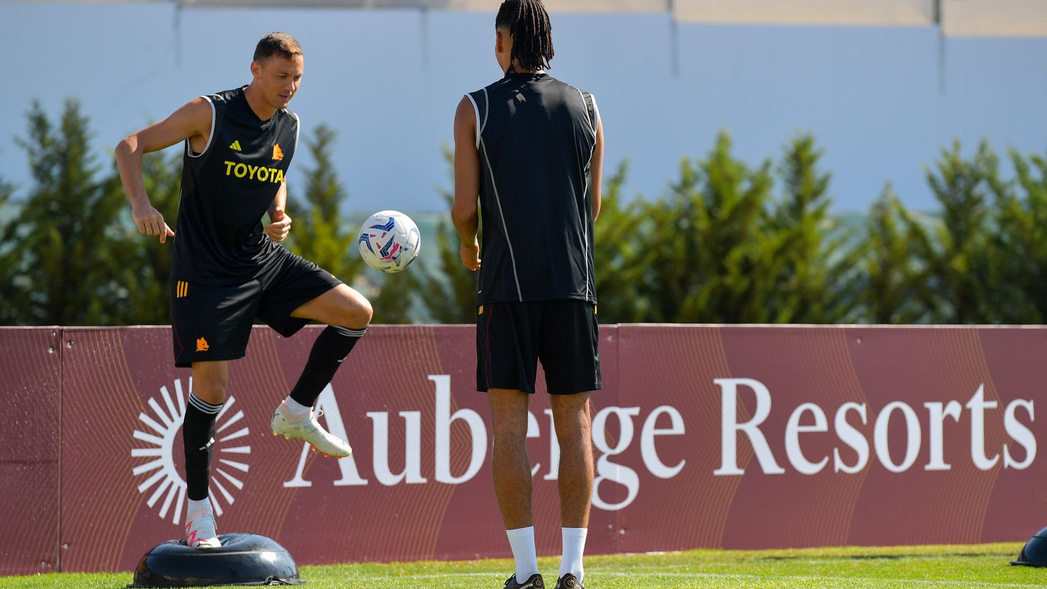 Matic-Smalling | Entrenamiento Roma en Alfubeira | Imagen Web AS Roma
