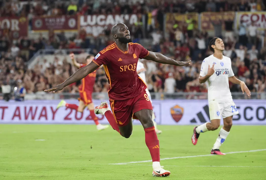 Lukaku, Roma - Empoli | Imagen tomada de la web oficial de la AS Roma