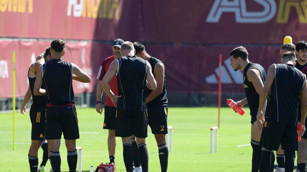 La Roma continuo este miércoles con los entrenamientos en Trigoria; Rui Patricio y Kristensen los primeros internacionales en volver