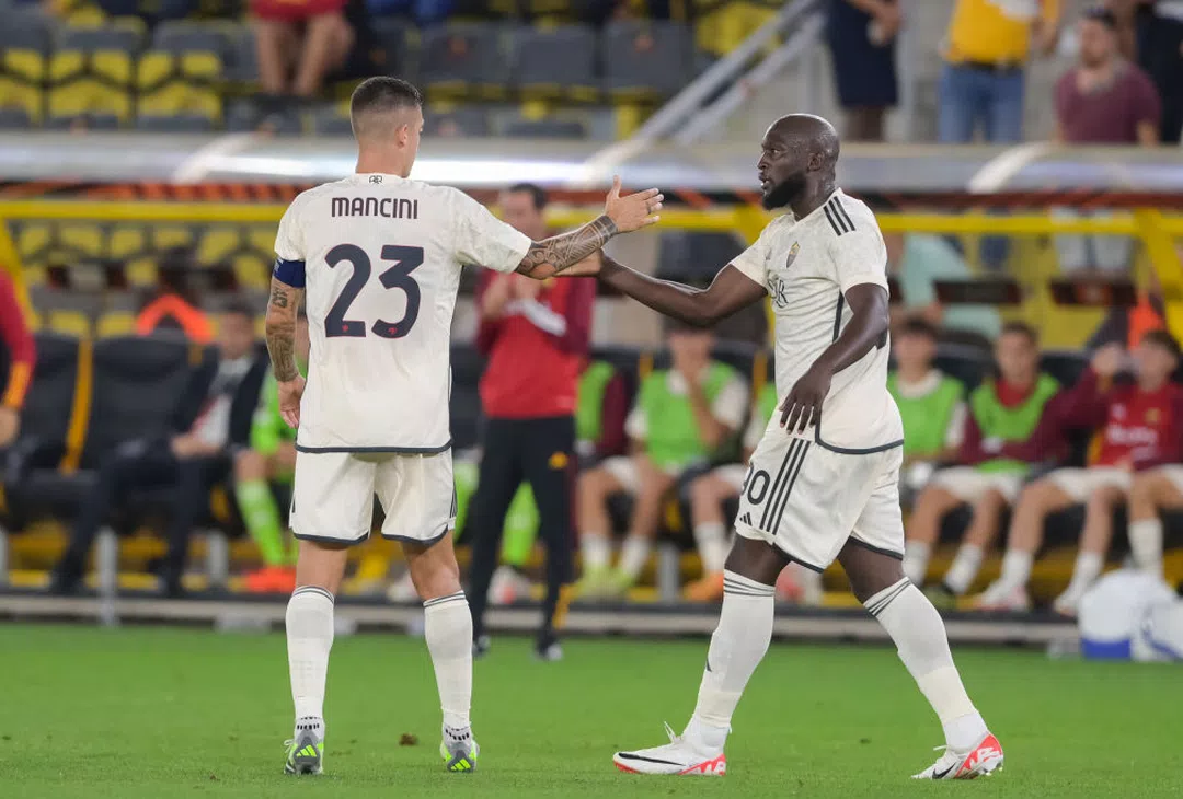 Lukaku-Mancini, Sheriff-Roma | Imagen tomada de la web oficial de la AS Roma