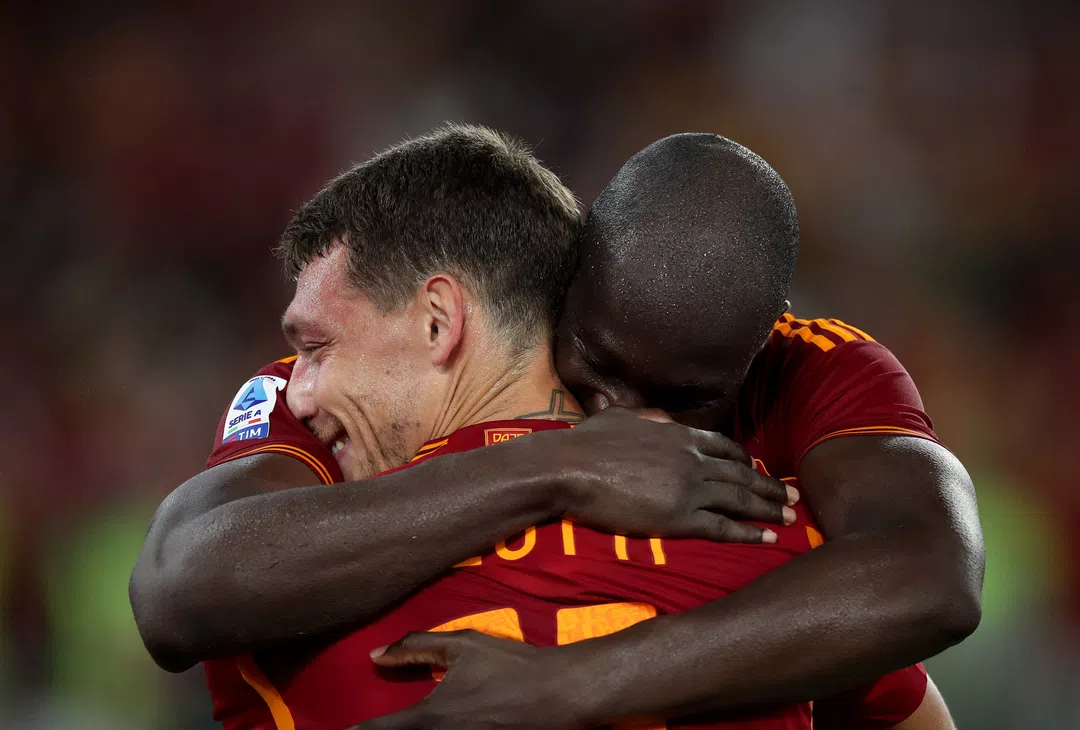 Belotti-Lukaku, Roma-Empoli | Imagen tomada de la web oficial de la AS Roma