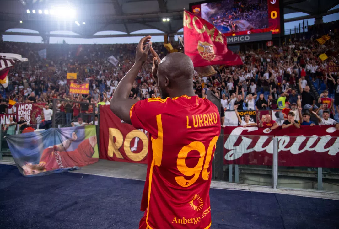 Lukaku, Roma - Milan | Imagen tomada de la web oficial de la AS Roma