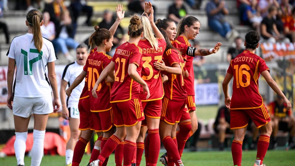 La Roma Femminile supera sin sobre saltos la eliminatoria ante Vorskla y accede la fase de grupos de la Champions por segunda temporada al hilo