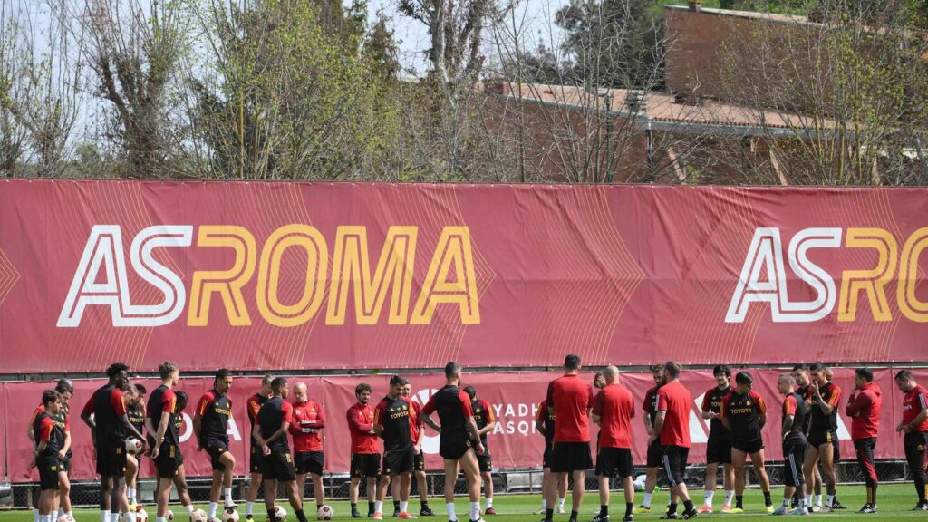 La Roma reanudo este martes los entrenamientos en Trigoria; Azmoun parcialmente en grupo