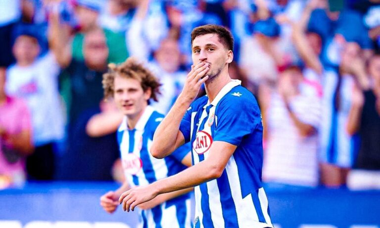 Kumbulla, actualmente en el Espanyol cedido por la Roma