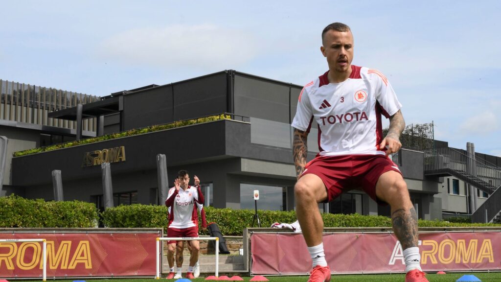 Entrenamiento matutino en Trigoria: Presentes todos los jugadores disponibles