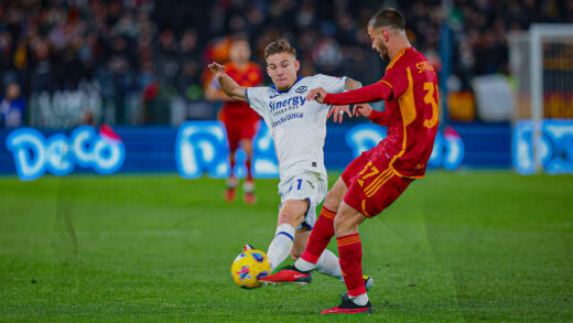 Suslov en partido ante la Roma