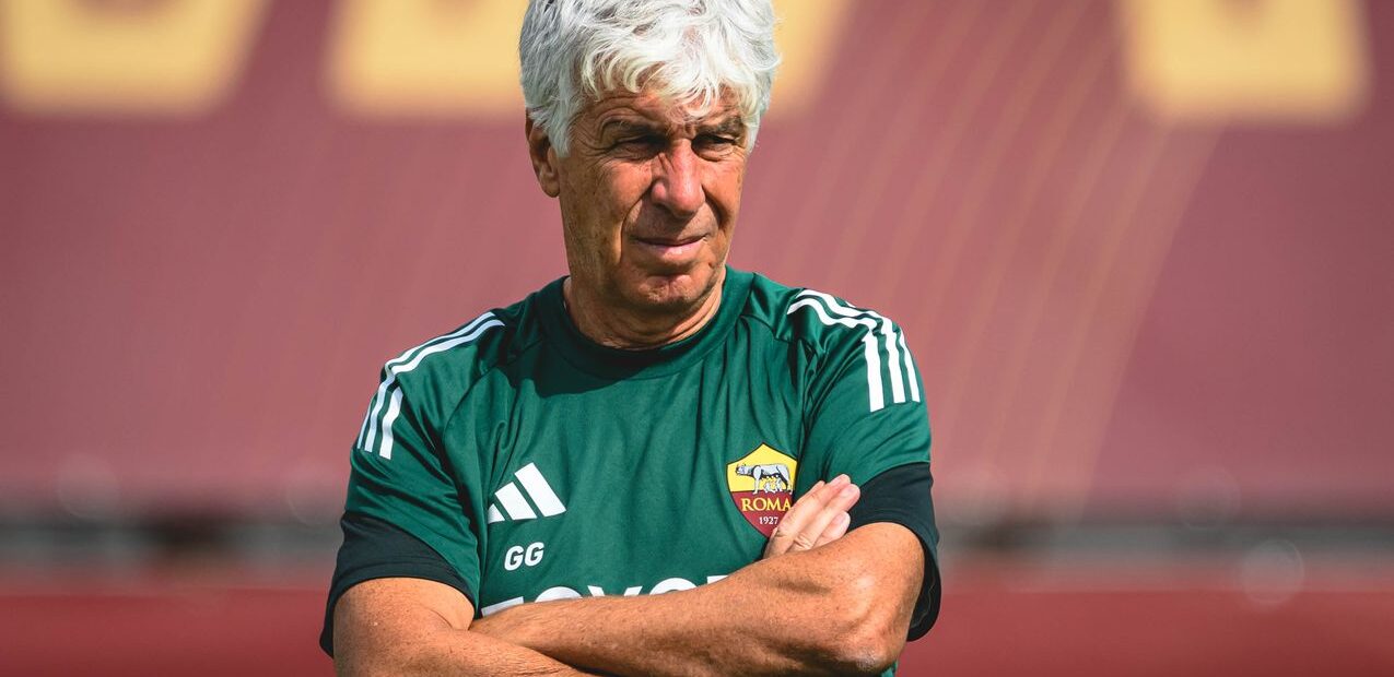 Gasperini entrenamiento AS Roma
