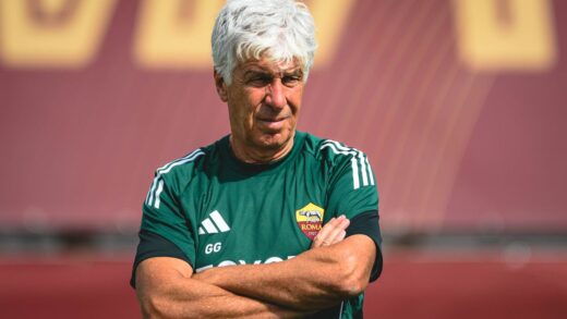 Gasperini entrenamiento AS Roma