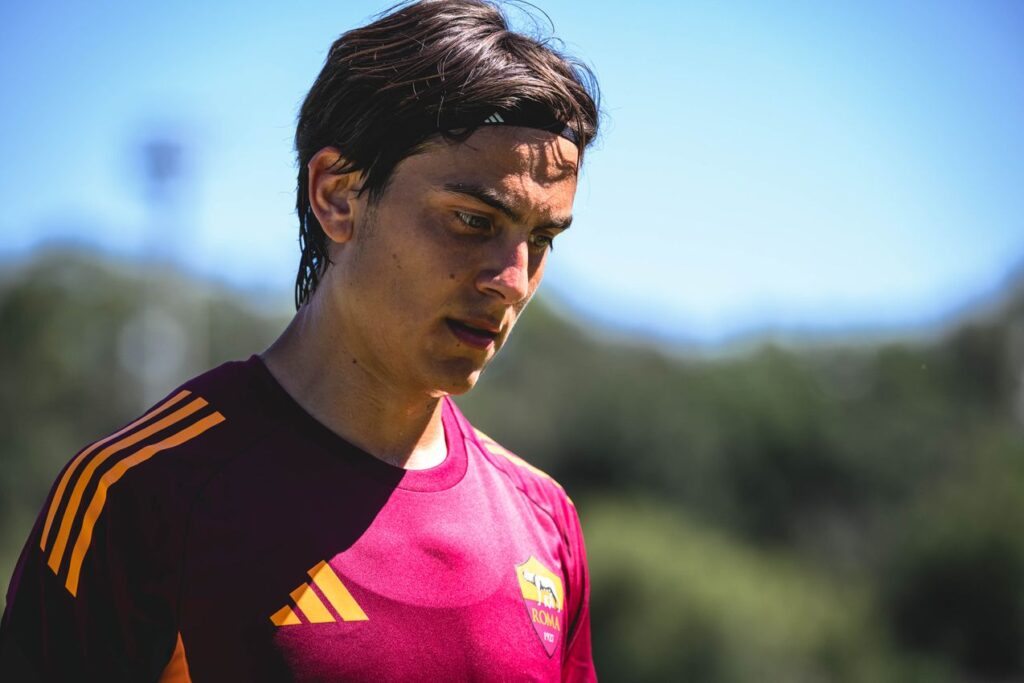 Paulo Dybala, entrenamiento AS Roma