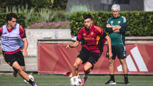 Gasperini - entrenamiento previo Roma vs Viktoria Plzen - Web AS Roma