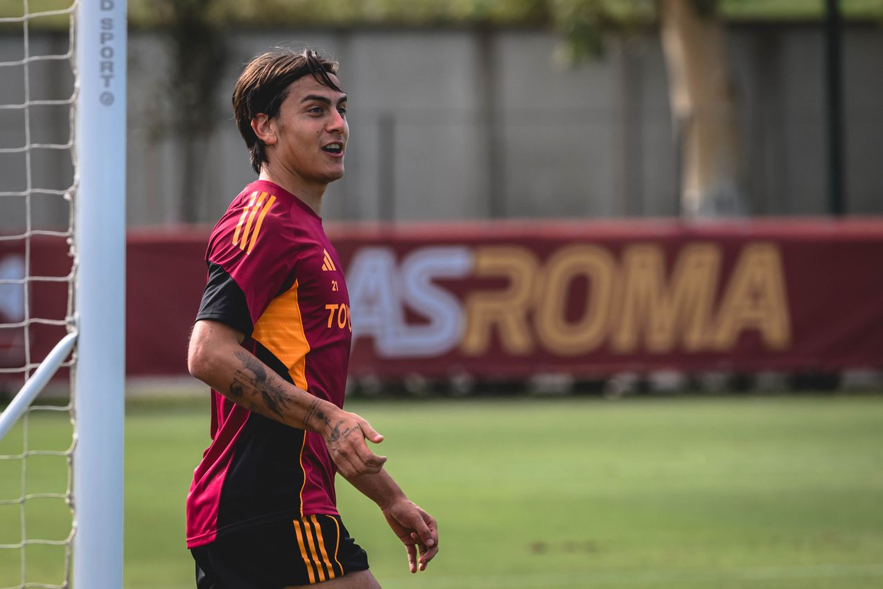 Paulo Dybala, entrenamiento AS Roma