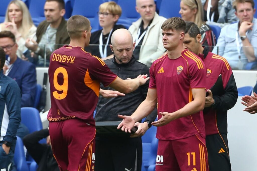 Dovbyk y Ferguson, AS Roma