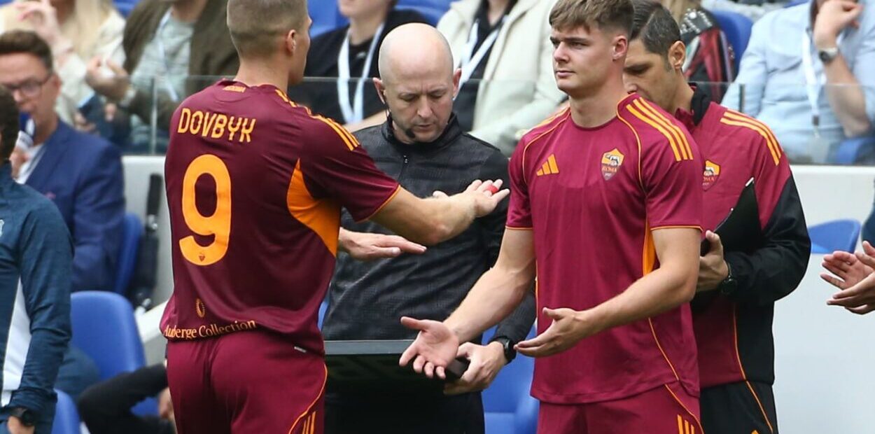 Dovbyk y Ferguson, AS Roma