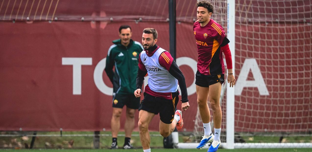 Cristante - entrenamiento previo a la Cremonese - Web AS Roma