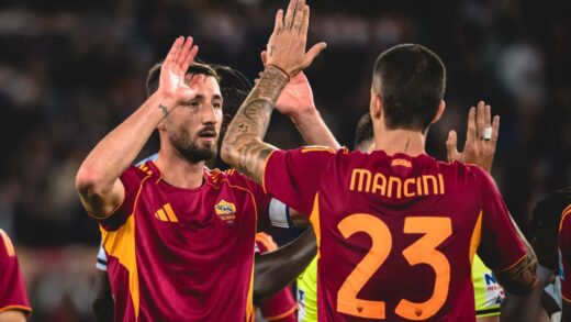 Cristante y Mancini - Roma vs Udinese, Serie A - Web AS Roma
