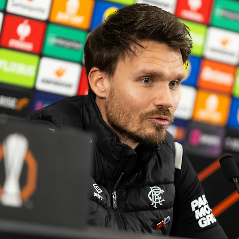 Danny Rohl - Rangers vs Roma - Europa League