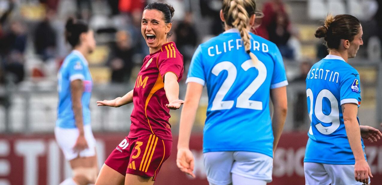 Di Guglielmo - Roma vs Lazio - Web AS Roma