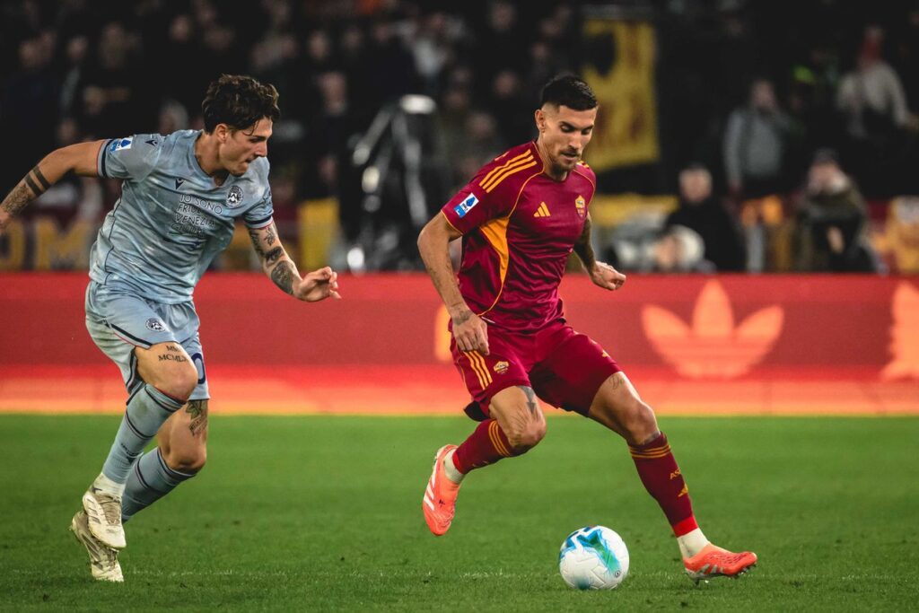 Pellegrini junto a Zaniolo - Roma vs Udinese - Web AS Roma