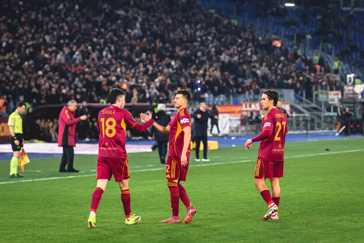 El Shaarawy - Dybala - Soulé - Roma vs Sassuolo